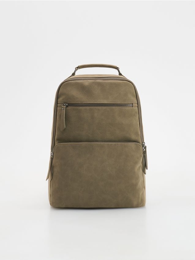 Sac à dos en faux suède - RESERVED
