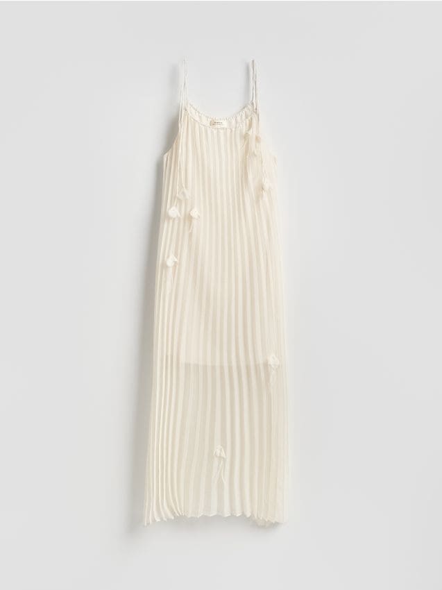 Dress with floral applique - RESERVED