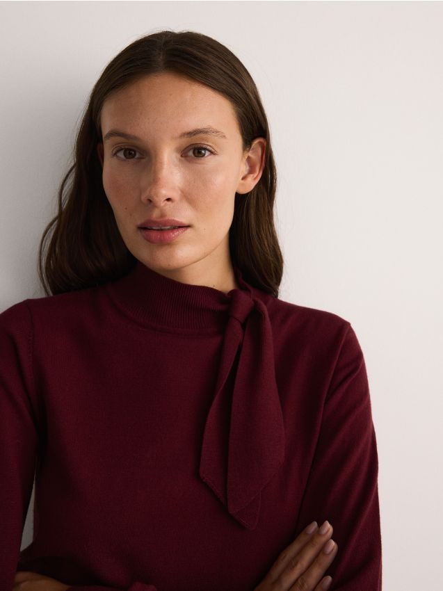 Viscose rich turtleneck - RESERVED