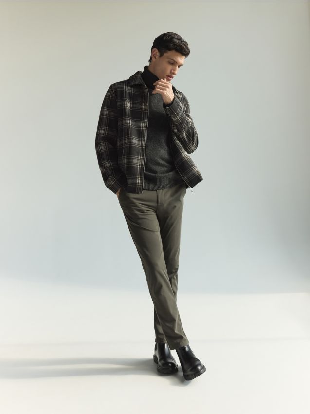 Reserved - Pantaloni chino slim fit - verde