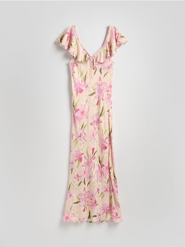 Reserved - Rochie maxi cu model floral - multicolor Reserved - Rochie maxi cu model floral - multicolor
