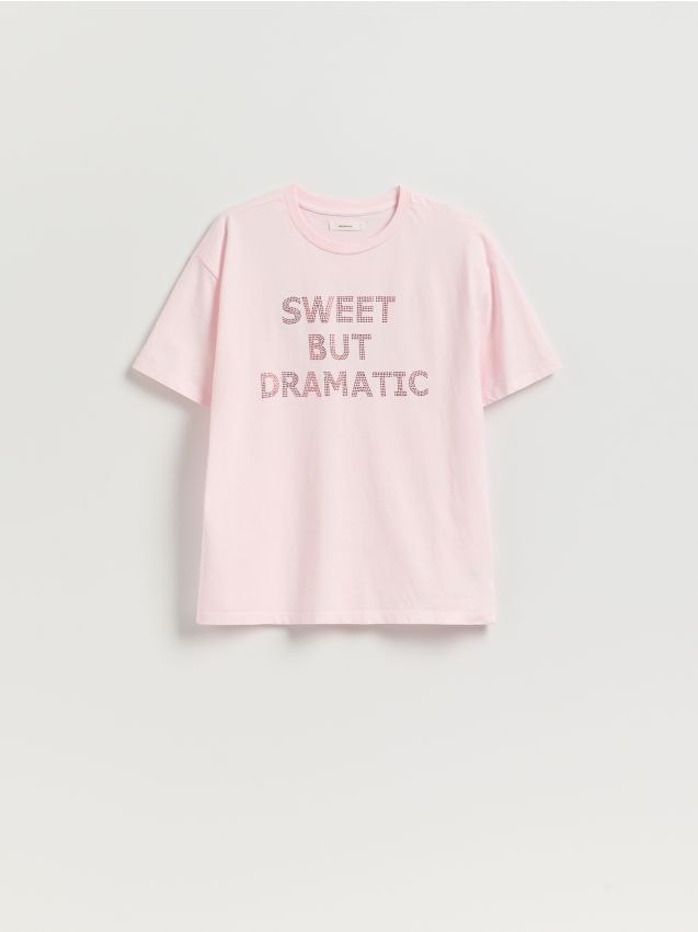 Oversized T-shirt met print - RESERVED