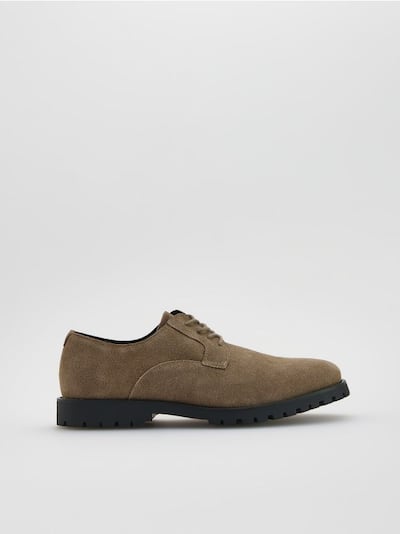 Leather derby shoes
