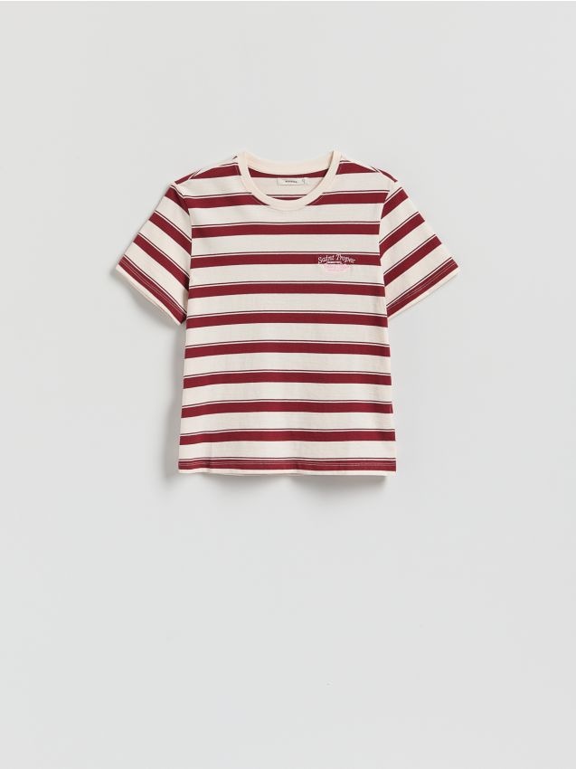 T-shirt med broderi - RESERVED