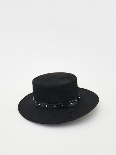 Hat with rivets