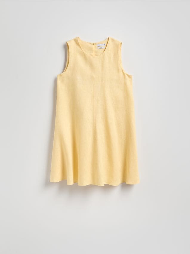 Robe courte en lin - RESERVED