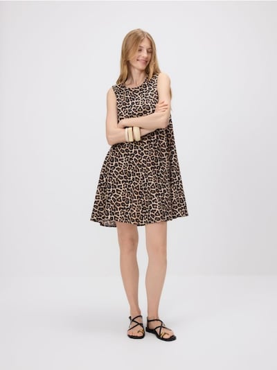 Mini-Leinenkleid