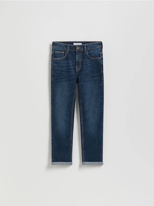 Reserved - Blugi regular clasici - bleumarin