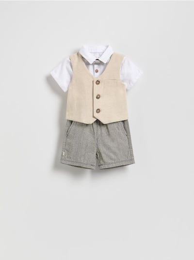 BABIES` BODY, TROUSERS & BOW TIE
