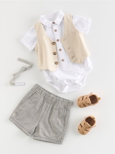 BABIES` BODY, TROUSERS & BOW TIE