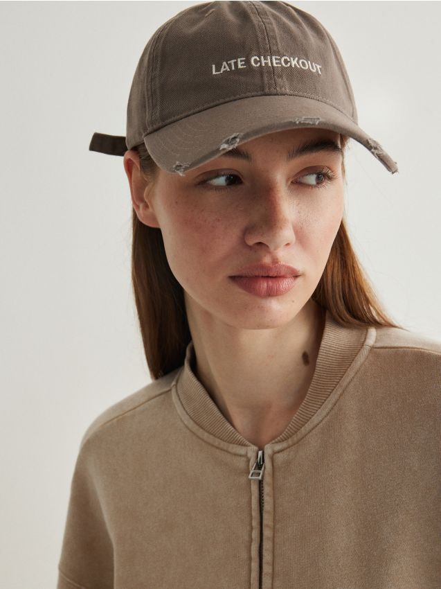 Reserved - ladies` peaked cap - cafeniu