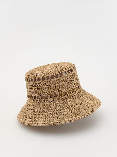 Плетений капелюх-відро