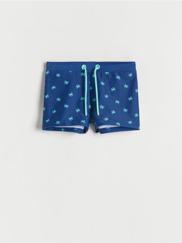 Reserved - boys` swimming trunks - bleumarin