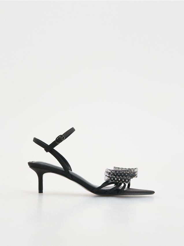 Reserved - LADIES` SANDALS - negru