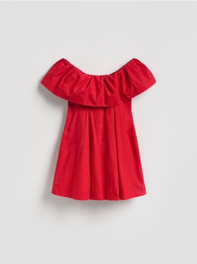 Reserved - Rochie cu umerii goi - roșu Reserved - Rochie cu umerii goi - roșu