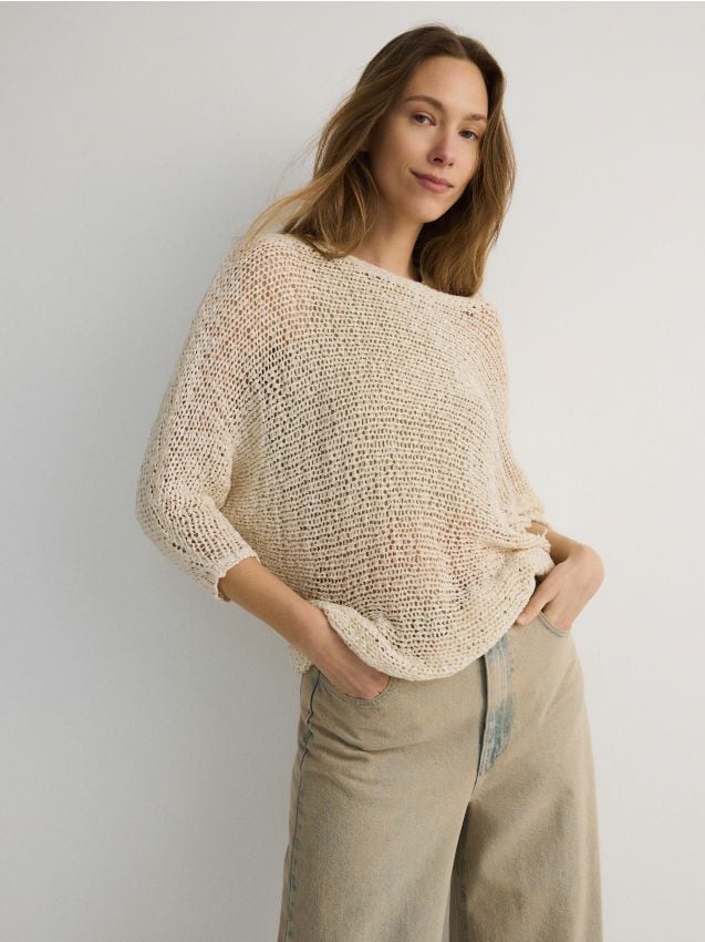 Pull en tricot ample - RESERVED