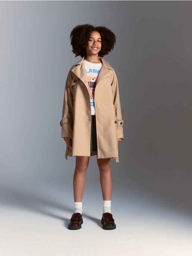 Trench coat with belt - RESERVED