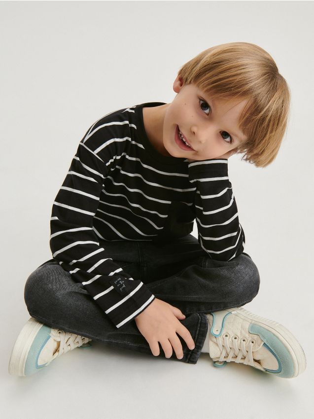 Long sleeve stripe T-shirt - RESERVED