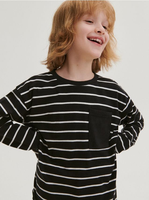 Long sleeve stripe T-shirt - RESERVED
