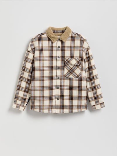 Oversize checked shirt