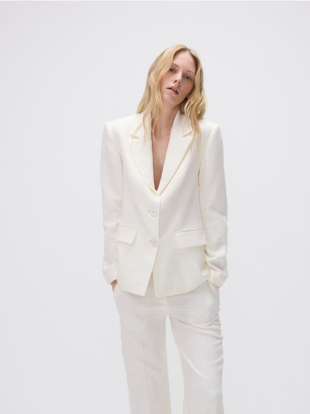 Jacquard-Blazer im Slim-Fit