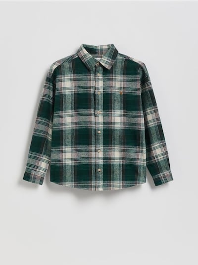 Geruit katoenen overhemd