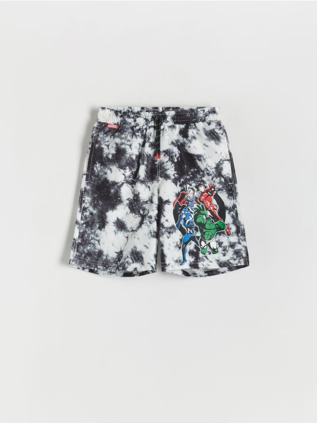 Reserved - boys` swimming shorts - gri deschis