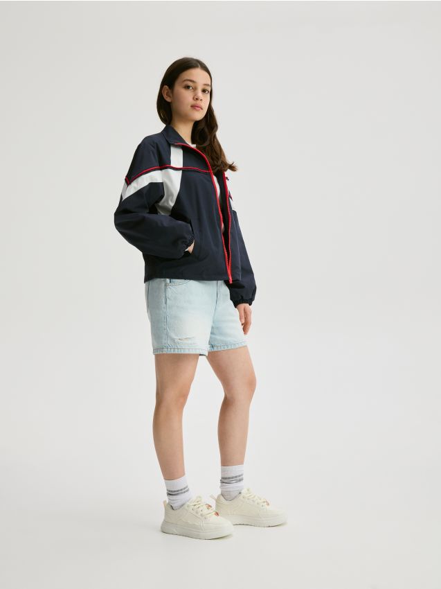 Jacket with contrasting inserts - RESERVED