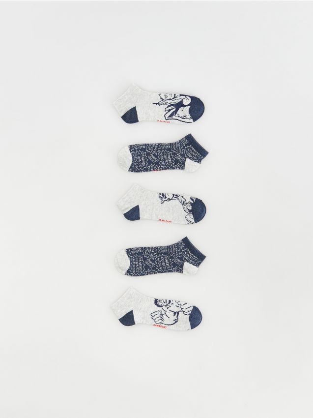 Reserved - boys` socks multi - gri deschis