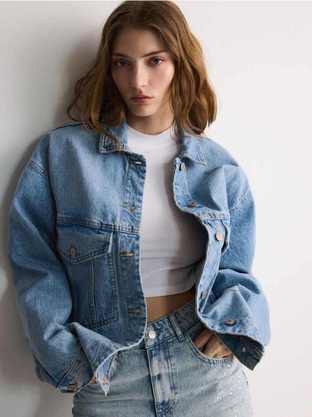 Oversized denim jacket - RESERVED