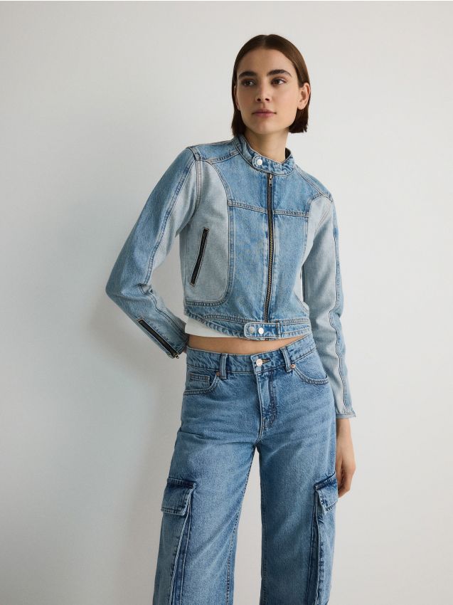 Denim blazer Color blue - RESERVED - 536BG-50J
