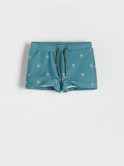 Swimming shorts with palms
