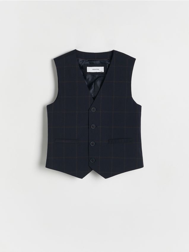 Elegant check vest - RESERVED