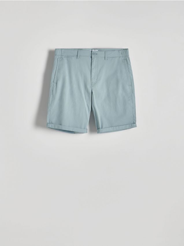 Reserved - pantaloni scurți chino regular - albastru-deschis