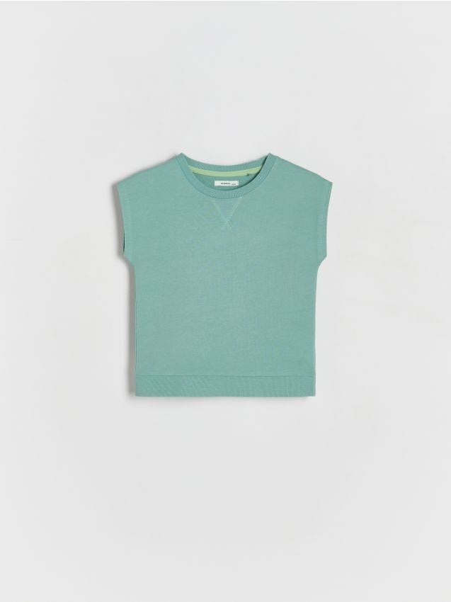 Reserved - tricou fără mâneci - verde-mentă