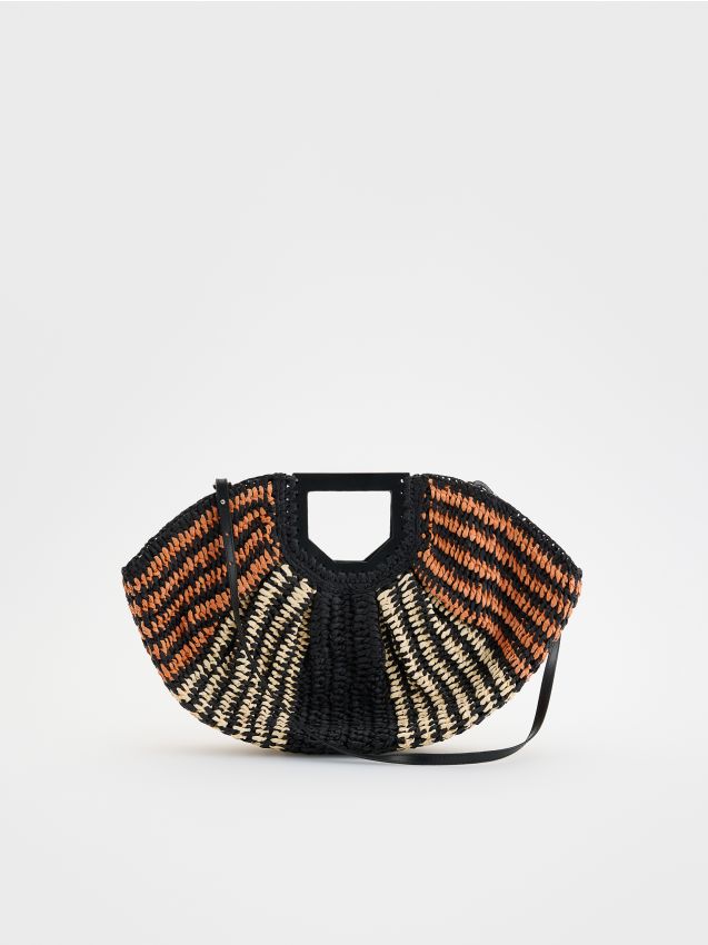 Woven basket bag - RESERVED