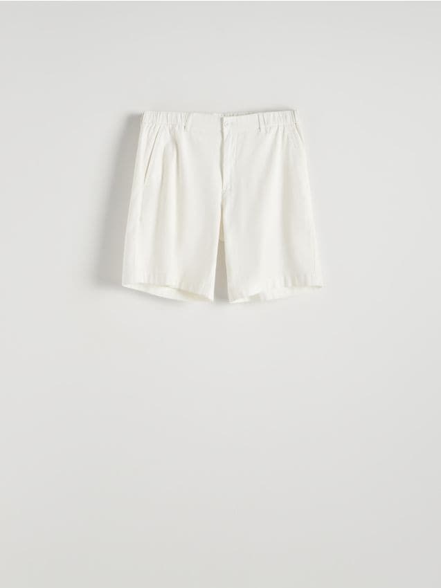 Reserved - pantaloni scurți regular - alb