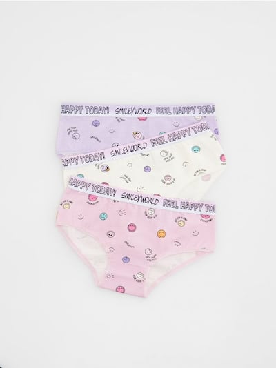 SmileyWorld® knickers 3 pack