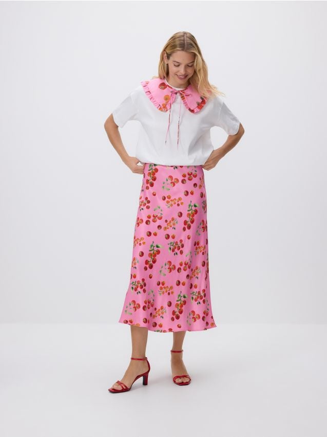 Patterned midi skirt - RESERVED