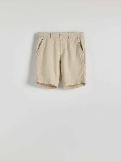 Chino kratke hlače s visokim udjelom lana