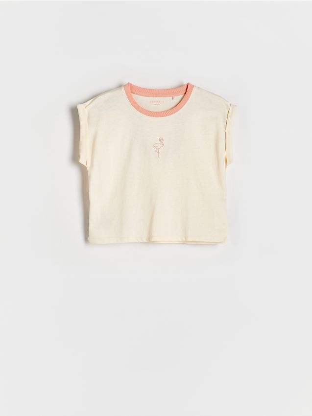 T-shirt with embroidery detailing - RESERVED
