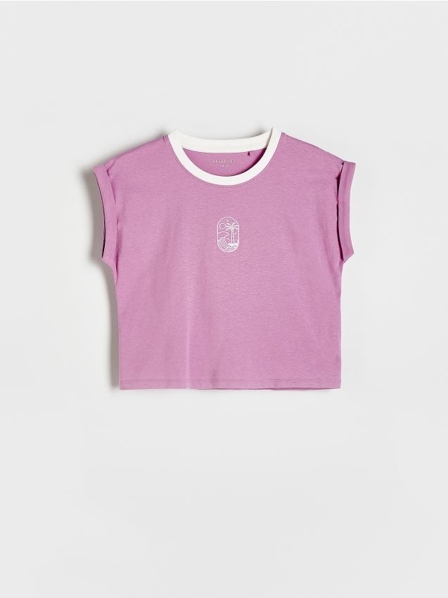 T-shirt with embroidery detailing - RESERVED