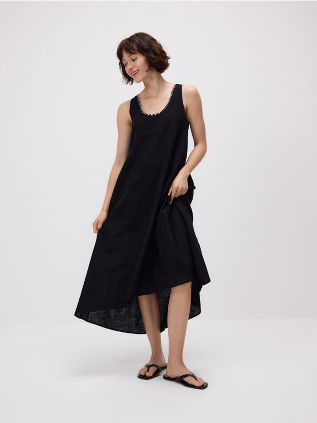 Cotton midi dress - RESERVED
