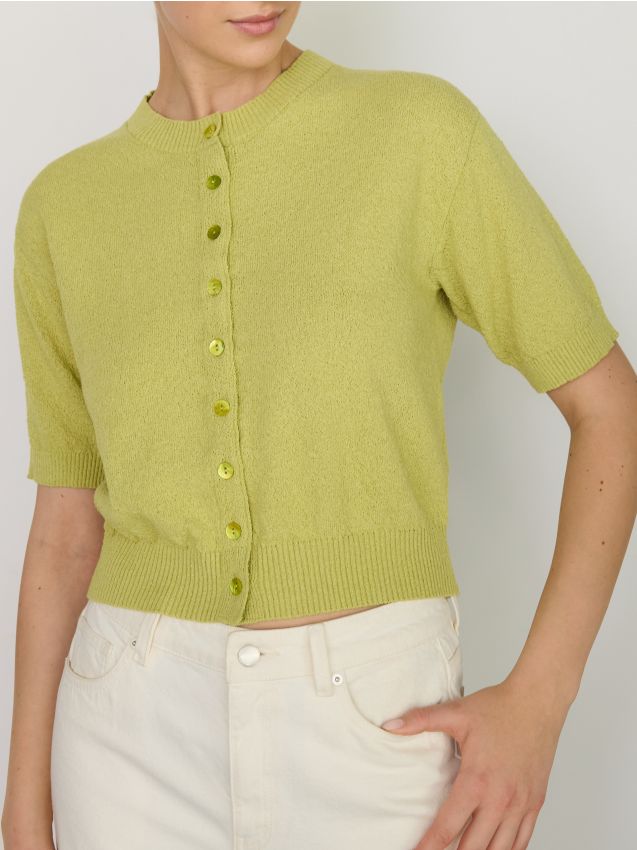 Sweter z krótkim rękawem - RESERVED
