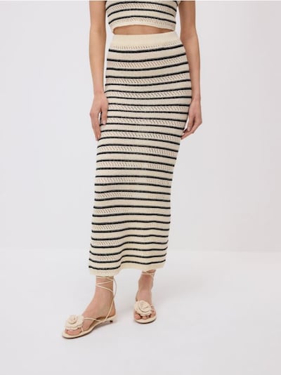 Maxi jersey skirt