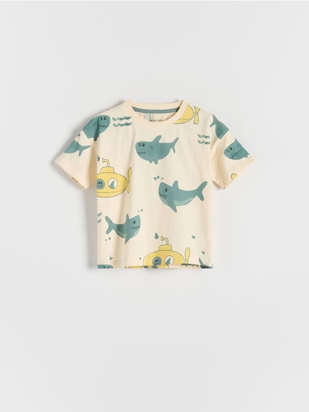Oversized T-shirt with print - RESERVED