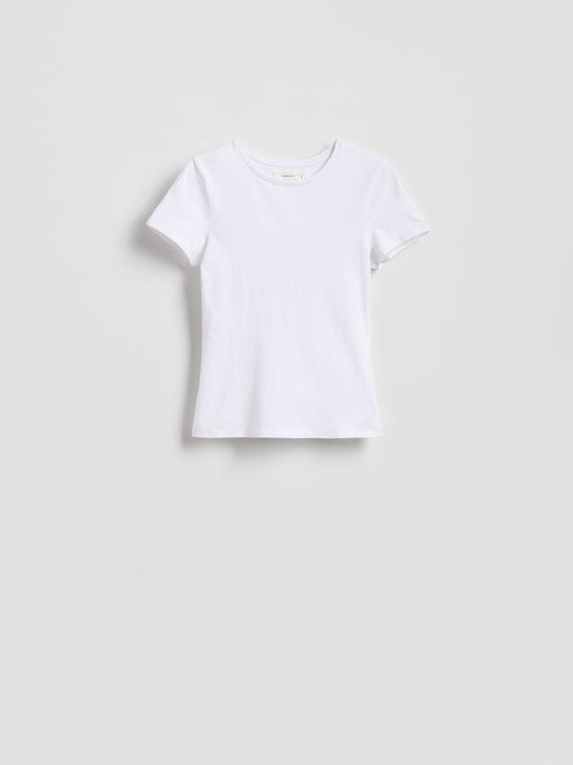 Slim fit pamučna majica kratkih rukava - RESERVED