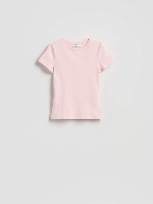 Bombažna majica slim fit - RESERVED