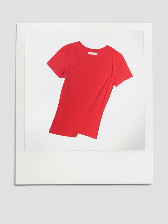 T-Shirt slim fit aus Baumwolle - RESERVED