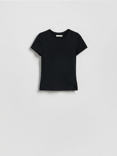 Katoenen slim fit T-shirt